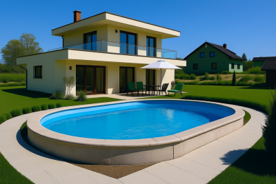 Вкладыш в овальный бассейн