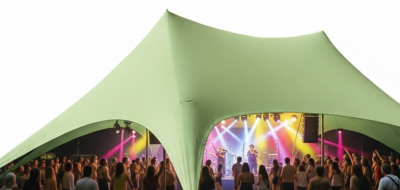 Шатер - тент "Звезда" для концертов ,фестивалей,зон отдыха
